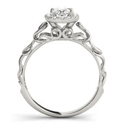 Signature Solitaires Any Shape Oval Diamond Engagement Ring in 10K/14K gold and platinum with certified lab-grown or natural diamonds