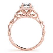 Artisan Solitaires Any Shape Emerald Diamond Engagement Ring in 10K/14K gold and platinum with certified lab-grown or natural diamonds