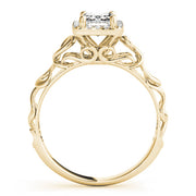 Artisan Solitaires Any Shape Emerald Diamond Engagement Ring in 10K/14K gold and platinum with certified lab-grown or natural diamonds