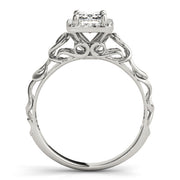 Artisan Solitaires Any Shape Emerald Diamond Engagement Ring in 10K/14K gold and platinum with certified lab-grown or natural diamonds