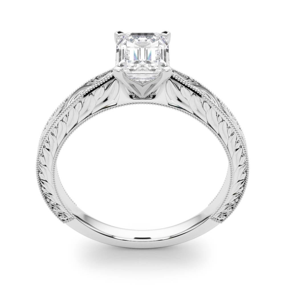 Noble Remount Round Diamond Engagement Ring in 10K/14K gold and platinum with certified lab-grown or natural diamonds
