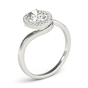 Cherished Sidestone Oval Diamond Engagement Ring in 10K/14K gold and platinum with certified lab-grown or natural diamonds