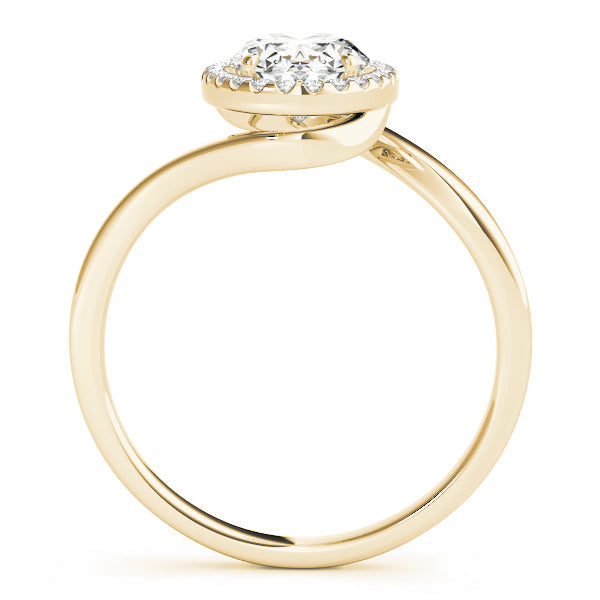 Cherished Sidestone Oval Diamond Engagement Ring in 10K/14K gold and platinum with certified lab-grown or natural diamonds