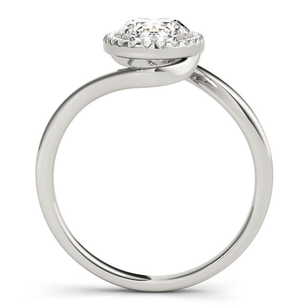 Cherished Sidestone Oval Diamond Engagement Ring in 10K/14K gold and platinum with certified lab-grown or natural diamonds