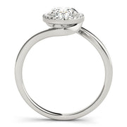 Cherished Sidestone Oval Diamond Engagement Ring in 10K/14K gold and platinum with certified lab-grown or natural diamonds