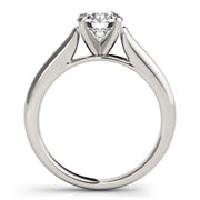 Cherished Solitaire Round Diamond Engagement Ring in 10K/14K gold and platinum with certified lab-grown or natural diamonds