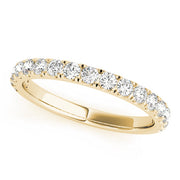 Straight Split Prong Half Eternity Ring in 10K/14K gold and platinum with certified lab-grown or natural diamonds
