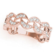 Diamond Half Eternity Ring in Gold & Platinum