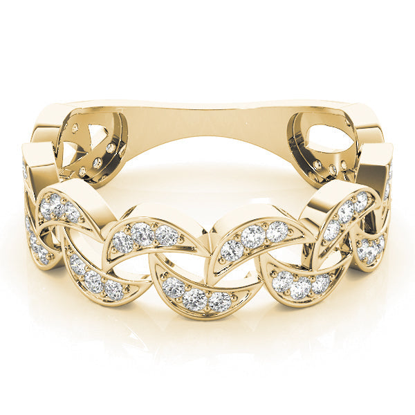 Diamond Half Eternity Ring in Gold & Platinum