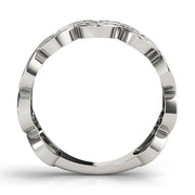 Diamond Half Eternity Ring in Gold & Platinum