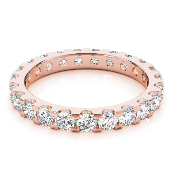 Shared-Prong Full Eternity Ring in Gold & Platinum