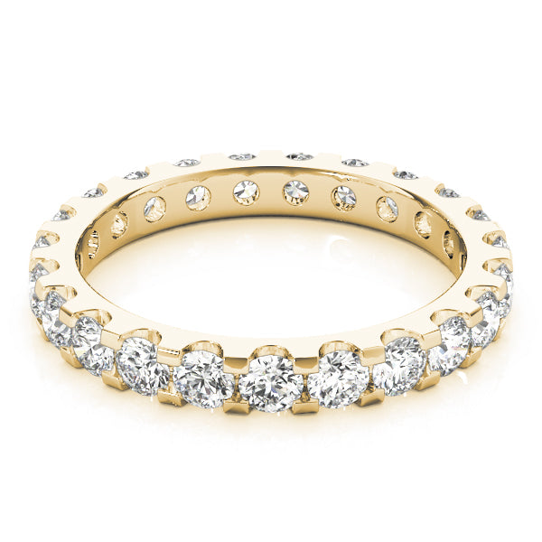 Shared-Prong Full Eternity Ring in Gold & Platinum