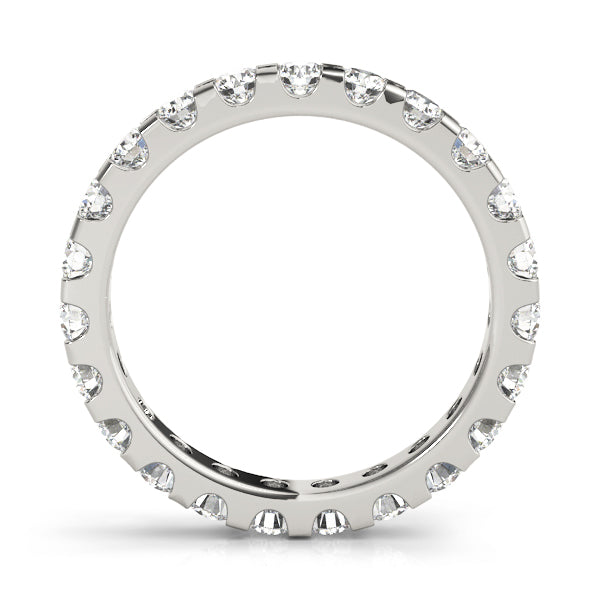 Shared-Prong Full Eternity Ring in Gold & Platinum
