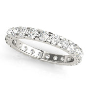 Shared-Prong Full Eternity Ring in Gold & Platinum