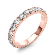 French-Cut Full Eternity Ring in Gold & Platinum