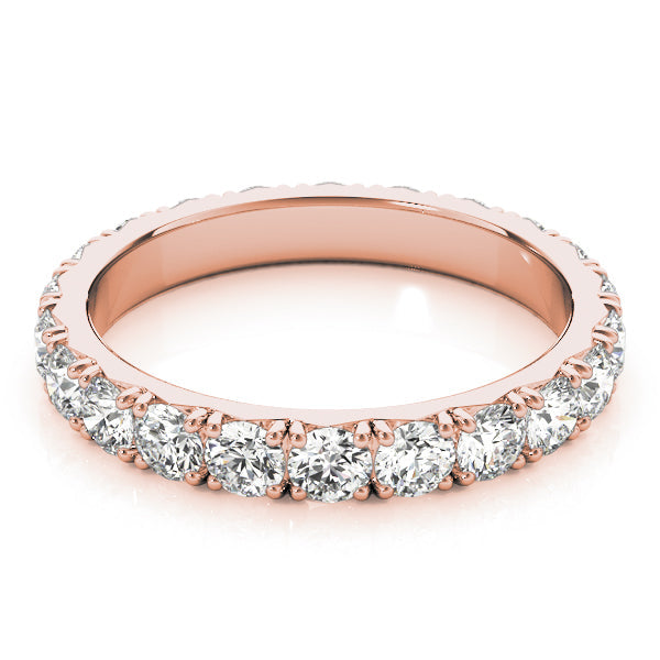 French-Cut Full Eternity Ring in Gold & Platinum