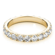 French-Cut Full Eternity Ring in Gold & Platinum