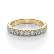 French-Cut Full Eternity Ring in Gold & Platinum