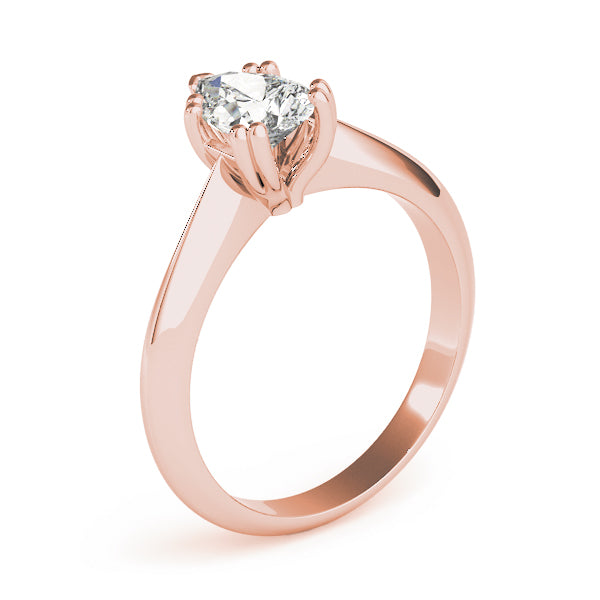 Exquisite Double Prong Engagement Ring Pear Diamond Engagement Ring in 10K/14K gold and platinum with certified lab-grown or natural diamonds
