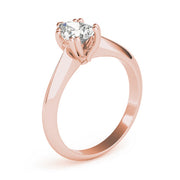 Exquisite Double Prong Engagement Ring Pear Diamond Engagement Ring in 10K/14K gold and platinum with certified lab-grown or natural diamonds
