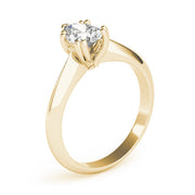 Exquisite Double Prong Engagement Ring Pear Diamond Engagement Ring in 10K/14K gold and platinum with certified lab-grown or natural diamonds