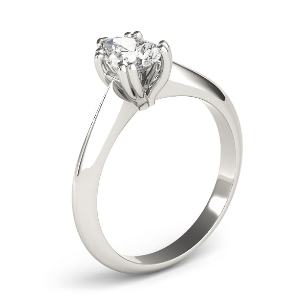 Exquisite Double Prong Engagement Ring Pear Diamond Engagement Ring in 10K/14K gold and platinum with certified lab-grown or natural diamonds