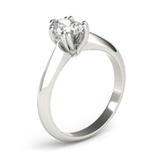 Exquisite Double Prong Engagement Ring Pear Diamond Engagement Ring in 10K/14K gold and platinum with certified lab-grown or natural diamonds
