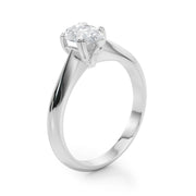 Exquisite Double Prong Engagement Ring Pear Diamond Engagement Ring in 10K/14K gold and platinum with certified lab-grown or natural diamonds