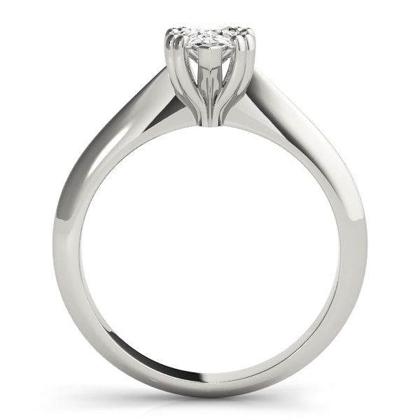 Exquisite Double Prong Engagement Ring Pear Diamond Engagement Ring in 10K/14K gold and platinum with certified lab-grown or natural diamonds