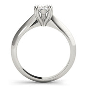 Exquisite Double Prong Engagement Ring Pear Diamond Engagement Ring in 10K/14K gold and platinum with certified lab-grown or natural diamonds