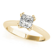 Regal Double Prong Cut Engagement Ring Princess Diamond Engagement Ring in 10K/14K gold and platinum with certified lab-grown or natural diamonds