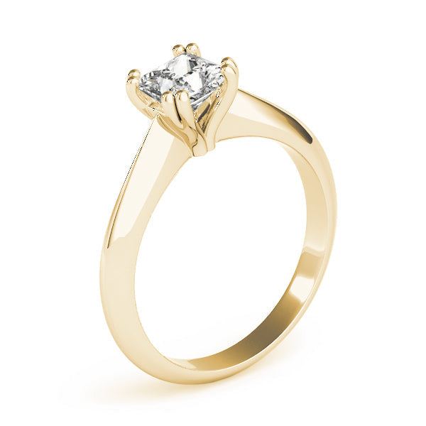Regal Double Prong Cut Engagement Ring Princess Diamond Engagement Ring in 10K/14K gold and platinum with certified lab-grown or natural diamonds