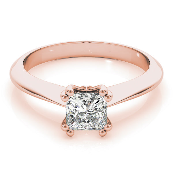 Regal Double Prong Cut Engagement Ring Princess Diamond Engagement Ring in 10K/14K gold and platinum with certified lab-grown or natural diamonds
