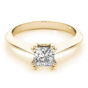 Regal Double Prong Cut Engagement Ring Princess Diamond Engagement Ring in 10K/14K gold and platinum with certified lab-grown or natural diamonds