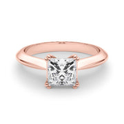 Regal Double Prong Cut Engagement Ring Princess Diamond Engagement Ring in 10K/14K gold and platinum with certified lab-grown or natural diamonds