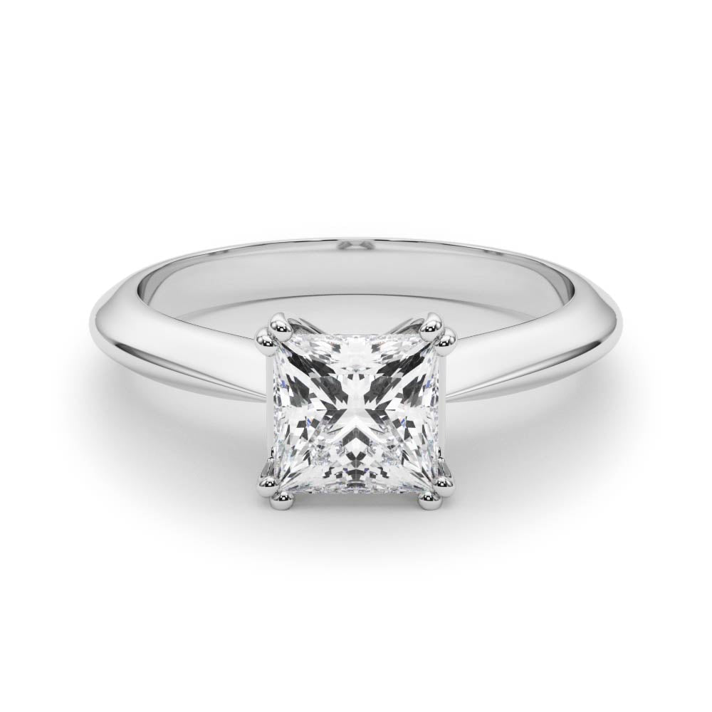 Regal Double Prong Cut Engagement Ring Princess Diamond Engagement Ring in 10K/14K gold and platinum with certified lab-grown or natural diamonds