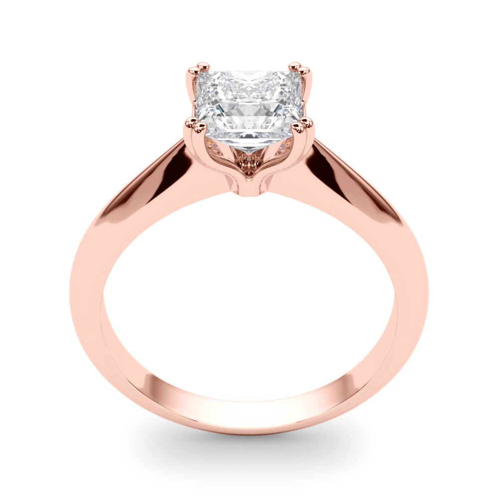 Regal Double Prong Cut Engagement Ring Princess Diamond Engagement Ring in 10K/14K gold and platinum with certified lab-grown or natural diamonds