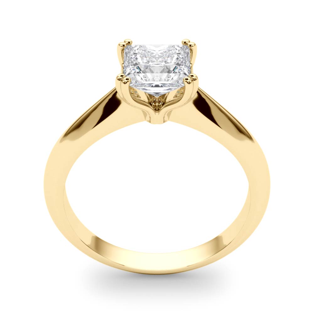 Regal Double Prong Cut Engagement Ring Princess Diamond Engagement Ring in 10K/14K gold and platinum with certified lab-grown or natural diamonds