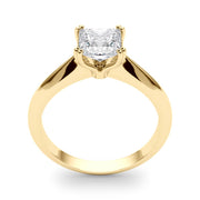 Regal Double Prong Cut Engagement Ring Princess Diamond Engagement Ring in 10K/14K gold and platinum with certified lab-grown or natural diamonds