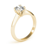 Sophisticated Double Prong Engagement Ring Oval Diamond Engagement Ring in 10K/14K gold and platinum with certified lab-grown or natural diamonds