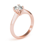 Sophisticated Double Prong Engagement Ring Oval Diamond Engagement Ring in 10K/14K gold and platinum with certified lab-grown or natural diamonds