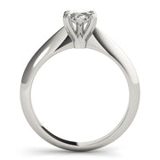 Radiant Double Prong Engagement Ring Marquise Diamond Engagement Ring in 10K/14K gold and platinum with certified lab-grown or natural diamonds