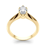 Radiant Double Prong Engagement Ring Marquise Diamond Engagement Ring in 10K/14K gold and platinum with certified lab-grown or natural diamonds
