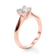 Brilliant Double Prong Engagement Ring Cushion Diamond Engagement Ring in 10K/14K gold and platinum with certified lab-grown or natural diamonds