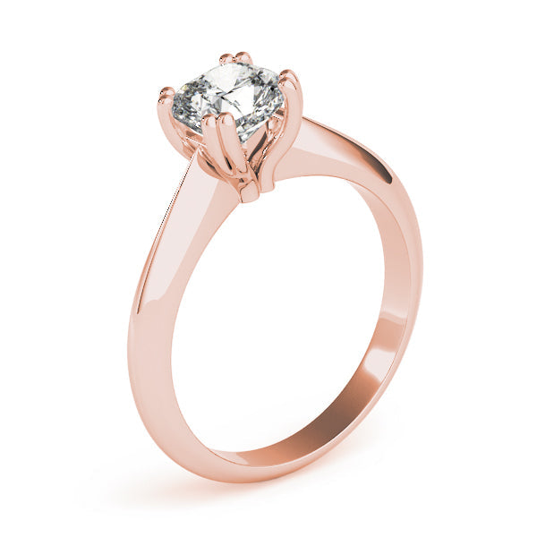 Brilliant Double Prong Engagement Ring Cushion Diamond Engagement Ring in 10K/14K gold and platinum with certified lab-grown or natural diamonds