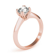 Brilliant Double Prong Engagement Ring Cushion Diamond Engagement Ring in 10K/14K gold and platinum with certified lab-grown or natural diamonds