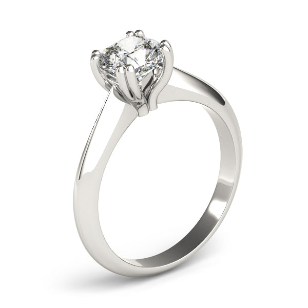 Brilliant Double Prong Engagement Ring Cushion Diamond Engagement Ring in 10K/14K gold and platinum with certified lab-grown or natural diamonds