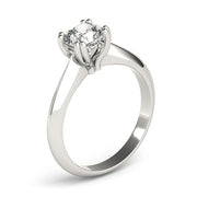 Brilliant Double Prong Engagement Ring Cushion Diamond Engagement Ring in 10K/14K gold and platinum with certified lab-grown or natural diamonds
