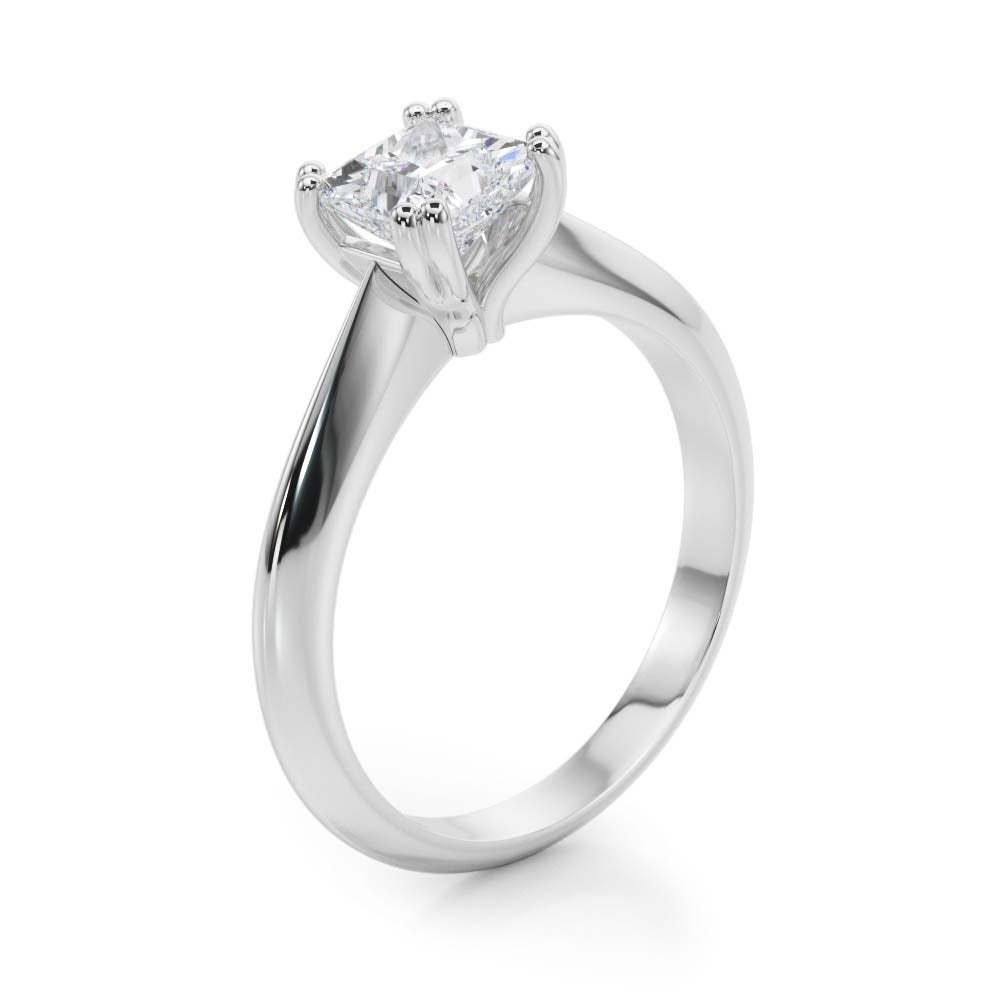 Brilliant Double Prong Engagement Ring Cushion Diamond Engagement Ring in 10K/14K gold and platinum with certified lab-grown or natural diamonds