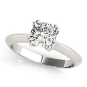 Brilliant Double Prong Engagement Ring Cushion Diamond Engagement Ring in 10K/14K gold and platinum with certified lab-grown or natural diamonds